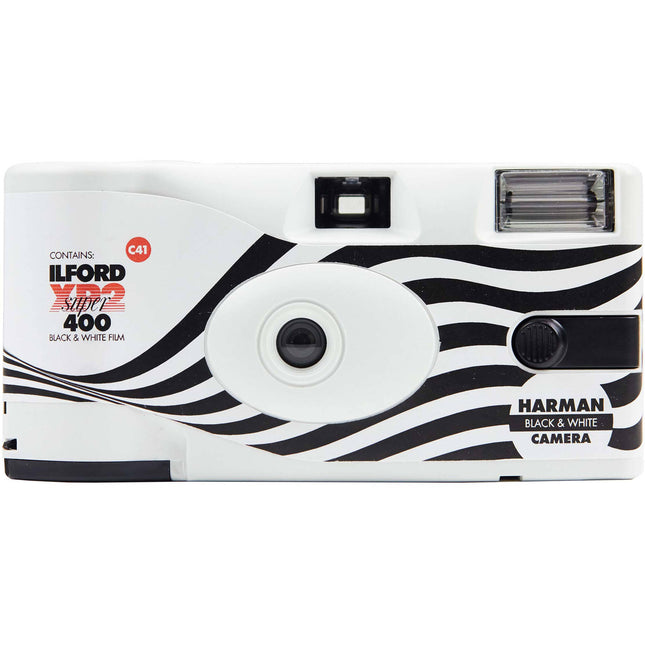 Ilford XP2 Super Cámara de Un Solo Uso Blanco y Negro 27 Exposiciones Flash Integrado