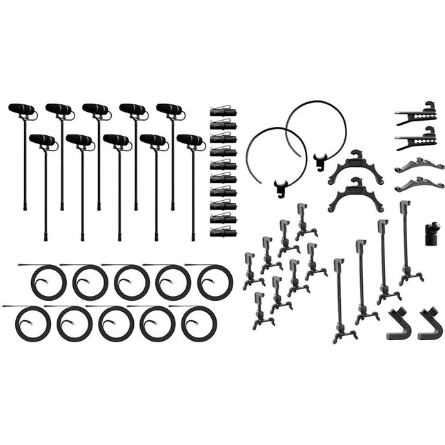 DPA Microphones 4099 CORE+ Kit de Microfonos Supercardioide 10 Unidades con Accesorios y Estuche Pelican