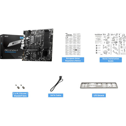 MSI PRO B760M-P DDR5 Micro-ATX Placa Base LGA 1700 PCIe 4.0 4x DDR5-6800