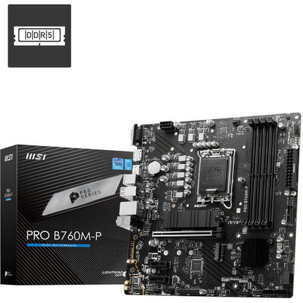 MSI PRO B760M-P DDR5 Micro-ATX Placa Base LGA 1700 PCIe 4.0 4x DDR5-6800
