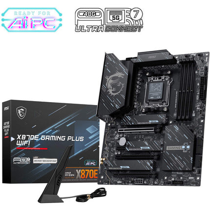MSI X870E GAMING PLUS WIFI Placa Base ATX Socket AM5 DDR5-8200 PCIe 5.0