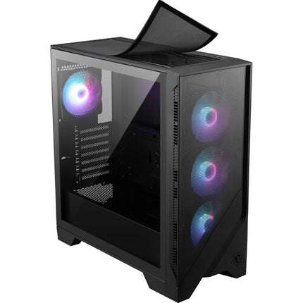 MSI MAG FORGE 321R AIRFLOW Caja PC Mid-Tower Soporta ATX con 4 Ventiladores ARGB