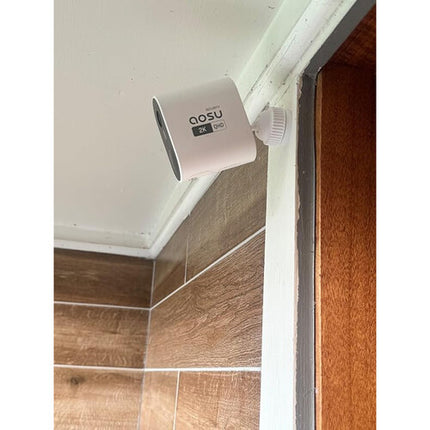 aosu WirelessCam System Pro 2K Cámara de Seguridad Exterior Wi-Fi 2048x1536 166° FOV 32GB almacenamiento