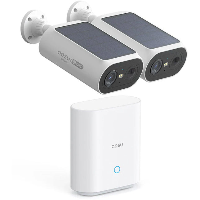 aosu SolarCam System P1 SE Cámara Exterior Wi-Fi 2K 32GB 1574p Range