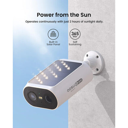 aosu SolarCam System P1 SE 2K Kit 4 Cámaras Seguridad Exterior 2304x1296 IP65