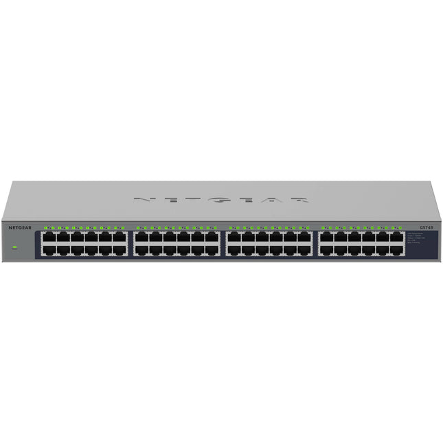 Netgear GS748 Switch No Gestionado 48 Puertos Gigabit 96 Gb/s Metallizado Rackmount