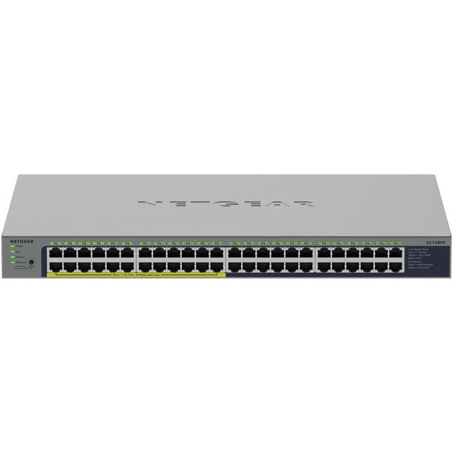 Netgear GS748PP Switch Gigabit PoE+ 48 Puertos 380W y 96 Gb/s Conmutación Rack Mount
