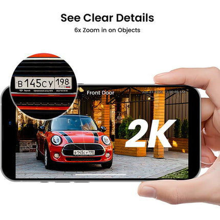aosu SolarCam D1 Classic Cámara PTZ Exterior 2K 32GB 360° Pan 2 Unidades