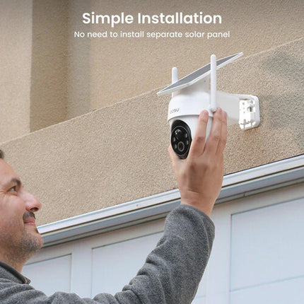 aosu SolarCam D1 Classic Cámara PTZ Exterior 2K 32GB 360° Pan 2 Unidades