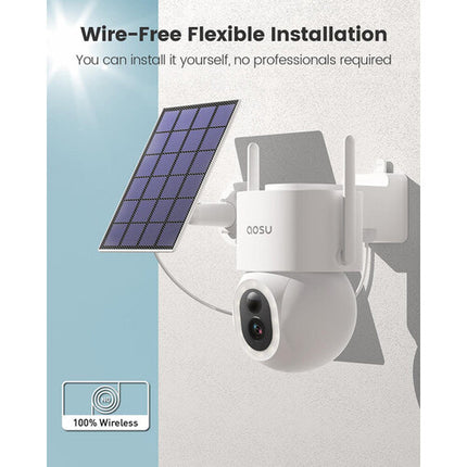 aosu 3K SolarCam D1 Max Cámara de Seguridad Wi-Fi Solar 5MP 360° IP65