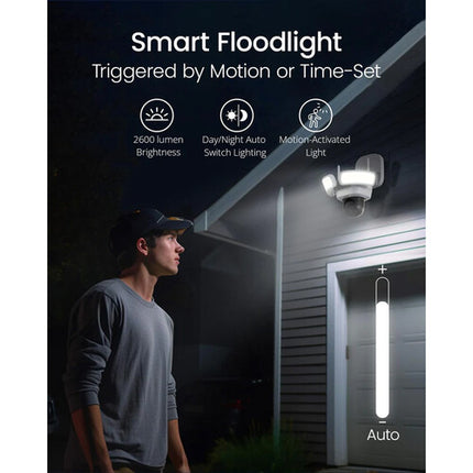aosu Floodlight Cam Pro Wireless 5MP Cámara Exterior Pan/Tilt 2600 Lumen