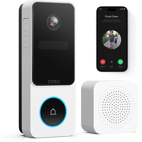 aosu 2K Timbre Vídeo Inteligente SE con Chime 2K QHD 170° Ángulo