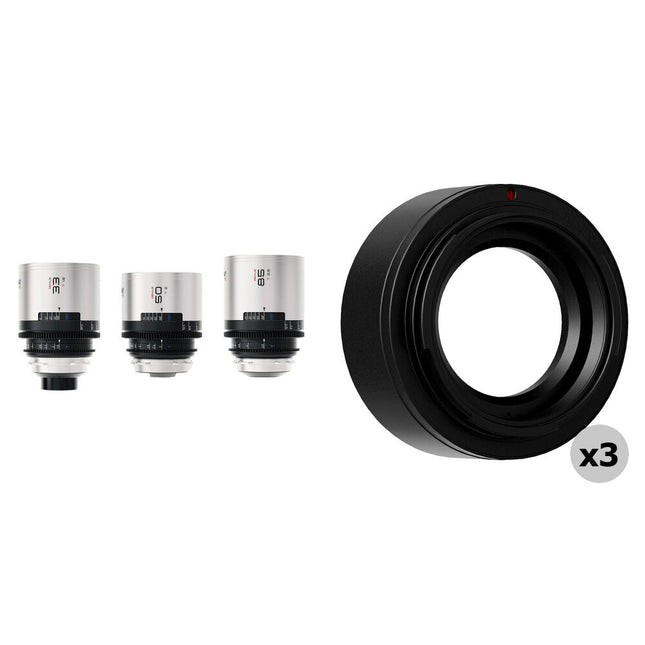 BLAZAR LENS Remus-M 1.5x Lentes Anamórficos Full-Frame 33 50 85mm T1.8 T2.8 Kit 3 lentes con adaptadores Canon RF