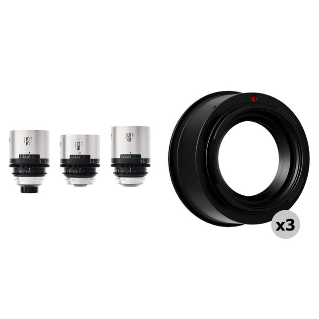 BLAZAR LENS Remus-M Set de 3 Lentes Anamórficos Full Frame 33 50 85mm T1.8 T2.0 T2.8 Leica L