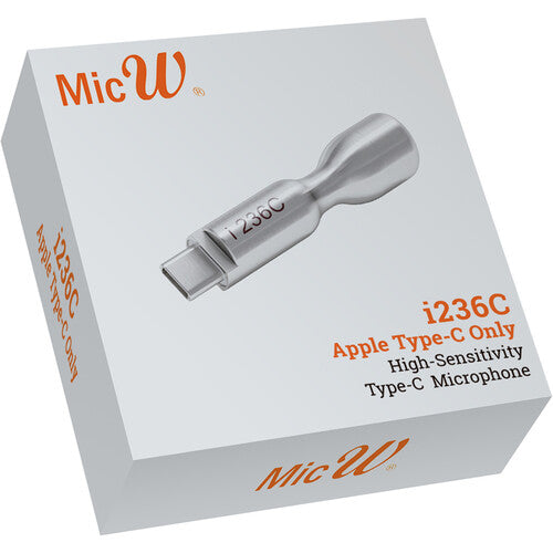 MicW i236C Micrófono de Medición Digital 1/2" USB-C para iOS 20Hz-20kHz 80dB SN