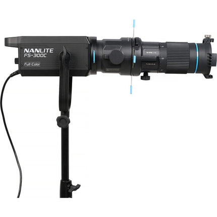 Nanlite Projection Attachment para montura Bowens con lente zoom 25-45° y portagobos incluido