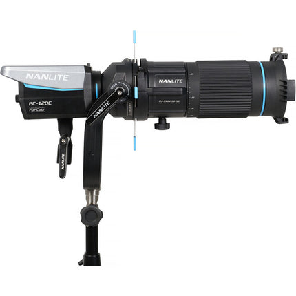 Nanlite Proyección FM Montura con Lente Zoom 18-36° y Gobo Holder