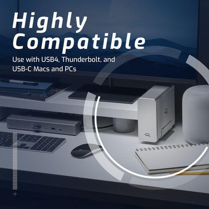 OWC Express 4M2 Enclosure SSD Externa 4 Bahías USB4 40 Gb/s 3200 MB/s