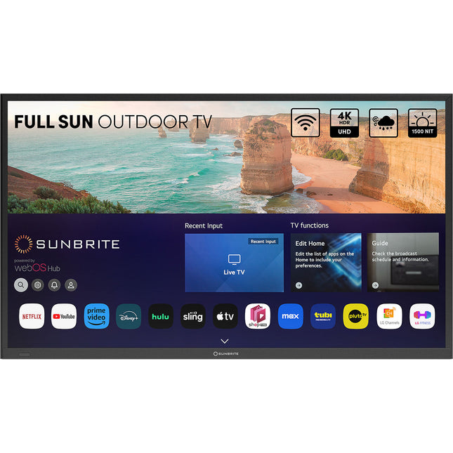 SunBriteTV Solis Series 49 pulgadas TV LED 4K HDR 1500 nits Full Sol Exterior