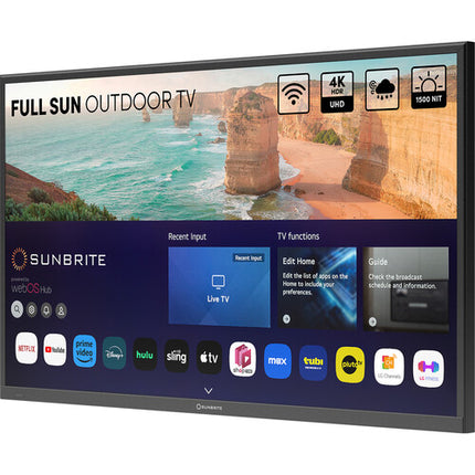 SunBriteTV Solis Series 49 pulgadas TV LED 4K HDR 1500 nits Full Sol Exterior