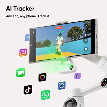Insta360 Flow 2 AI Tracker Bundle Estabilizador De Cámara 3-Axis Seguimiento AI