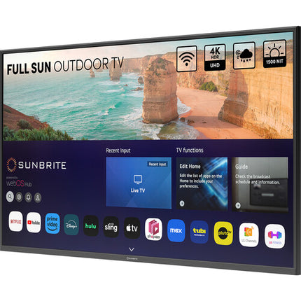 SunBriteTV Solis Series 75" 4K HDR TV Exterior Full Sun 1500 Nits UHD