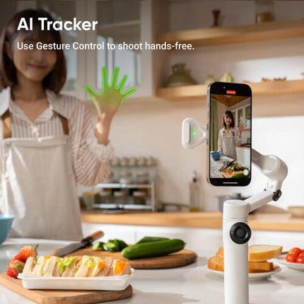 Insta360 Flow 2 Seguimiento AI con Estabilización 3 Ejes y Batería 10 Horas