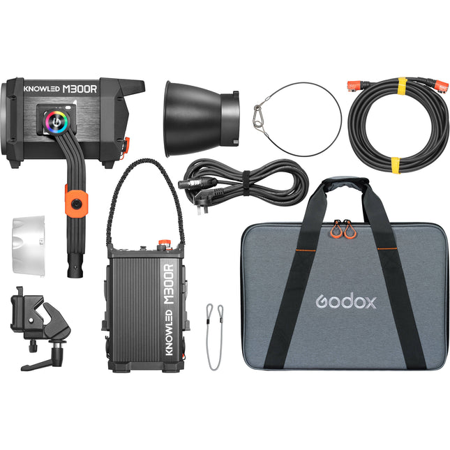 Godox KNOWLED M300R RGB LED Monolight Kit de Viaje 101000 Lux 1800-10000K