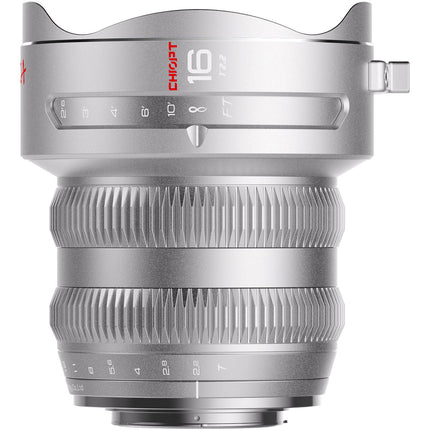 CHIOPT AURA 16mm T2.2 Objetivo de Cine Canon RF F2.2 a T22 9.8" Distancia Mínima de Enfoque