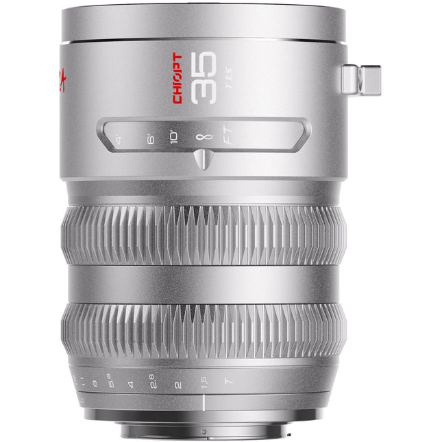 CHIOPT AURA 35mm T1.5 objetivo de cine Canon RF apertura T1.5 y 74mm diámetro frontal