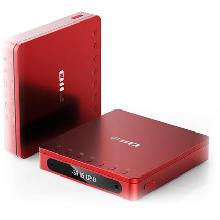 FiiO DM13 Reproductor de CD Portátil Bluetooth 10 Horas Pantalla LCD Roja