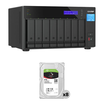 QNAP 64TB TVS-h874T NAS 8 Bahías 8 x 8TB 7200 rpm SATA III