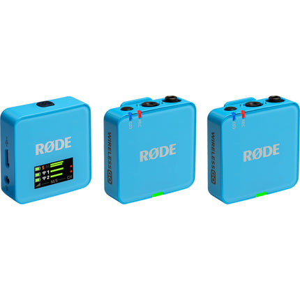 RODE Wireless GO Gen 3 Sistema Micrófono Inalámbrico Dual Azul 7h Batería