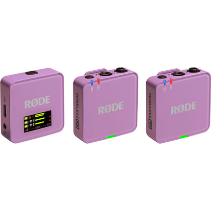 RODE Wireless GO Gen 3 Sistema Micrófono Inalámbrico Doble 7h Batería Lilac