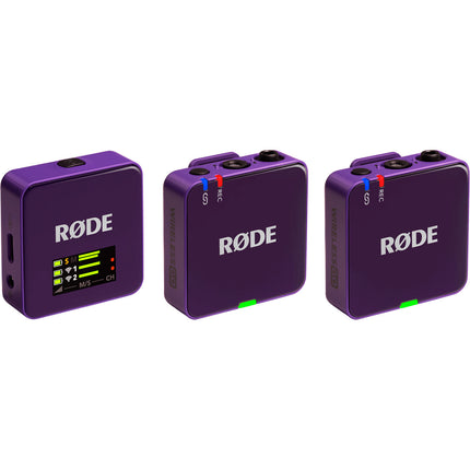 RODE Wireless GO Gen 3 Sistema de Micrófono Inalámbrico Doble 7H Batería Morado
