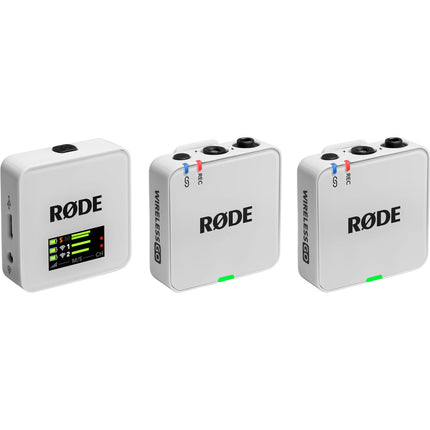 RODE Wireless GO Gen 3 Sistema Micrófono Inalámbrico Doble Blanco 7h Batería