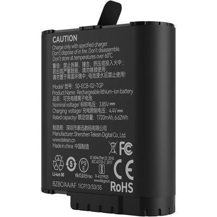 TELESIN Cargador con 3 Ranuras y 2 Baterías 1720mAh para GoPro HERO12 11 10 9