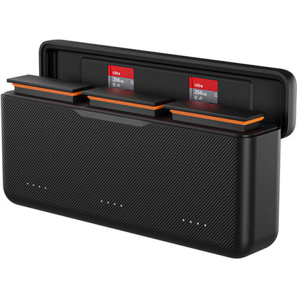 TELESIN Cargador de Baterías para DJI Osmo Action 5 Pro 3 Slots Carga Rápida USB-C