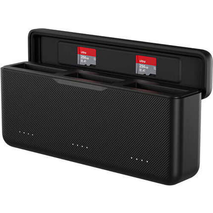 TELESIN Cargador de Baterías para DJI Osmo Action 5 Pro 3 Slots Carga Rápida USB-C