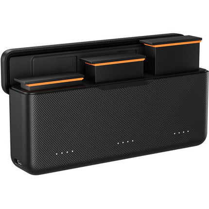 TELESIN Cargador de Baterías para DJI Osmo Action 5 Pro 3 Slots Carga Rápida USB-C