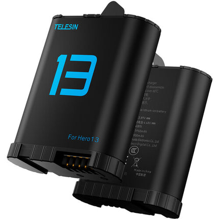 TELESIN Batería para GoPro HERO13 1900mAh 7.39Wh 70 Minutos 4K