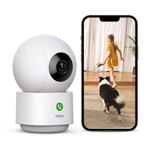 aosu IndoorCam P1 Cámara de Seguridad Interior 2K Visión Nocturna 10 m Pan y Tilt Wi-Fi