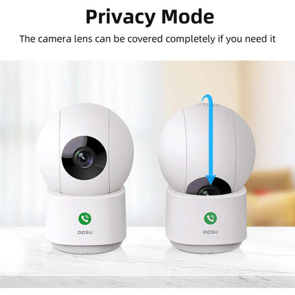 aosu IndoorCam P1 Cámara de Seguridad Interior 2K Visión Nocturna 10 m Pan y Tilt Wi-Fi