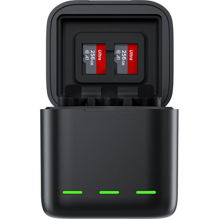 TELESIN Cargador y 2 Baterías 1900mAh para GoPro HERO13 con Almacenaje