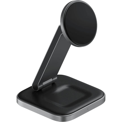 Satechi 2-in-1 Soporte Plegable de Carga Inalámbrica Qi2 15W USB-C