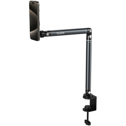 TELESIN Soporte de Mesa Articulado para Teléfono con MagSafe y Abrazadera de 2 Pulgadas