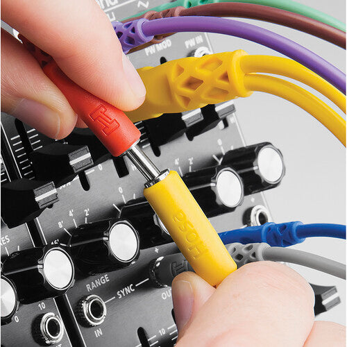 Hosa Technology Hopscotch Cables de Parche 5 piezas 0.5 a 3 pies Pigtail Jack