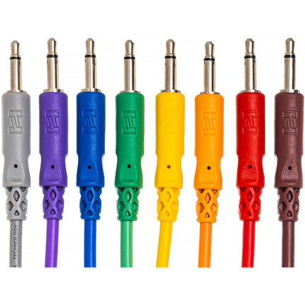 Hosa Technology Set 8 cables de parche 3.5mm TS Unbalanceados 1 pie