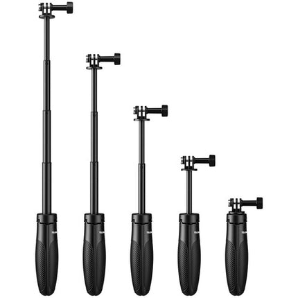 TELESIN Selfie Stick 2.0 con Mini Trípode para Cámaras Acción Ajustable de 15.7"
