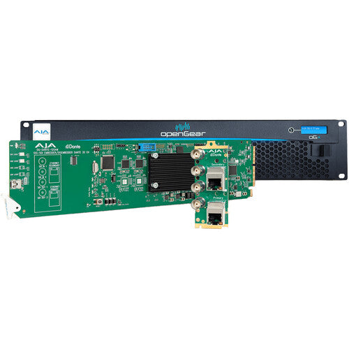 AJA DANTE-12GAM Embebedor y Disembebedor Audio 64 Canales 12G-SDI Con Transceptor BNC SFP